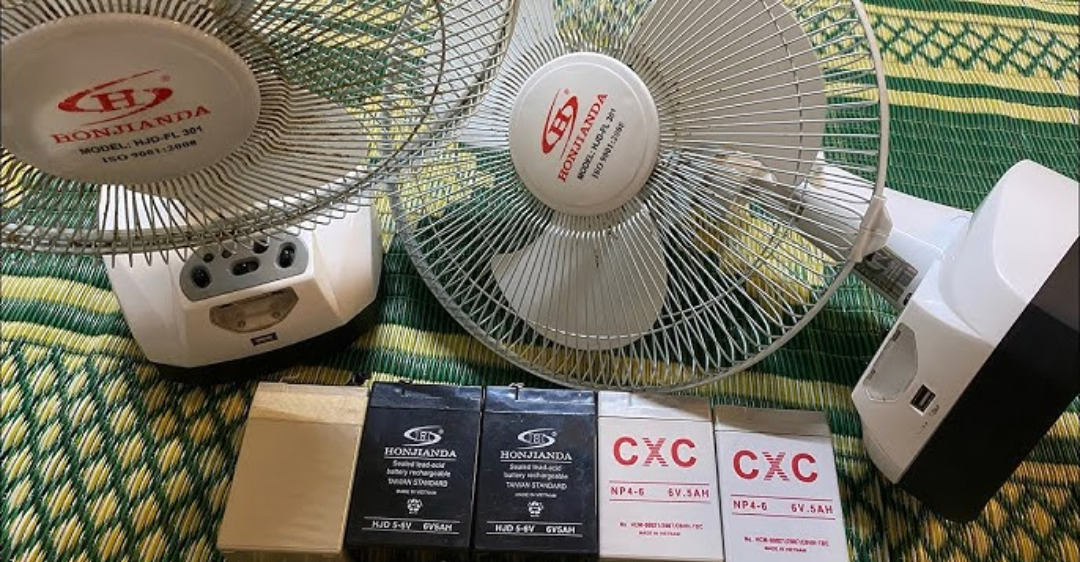 cách sửa quạt tích điện honjianda