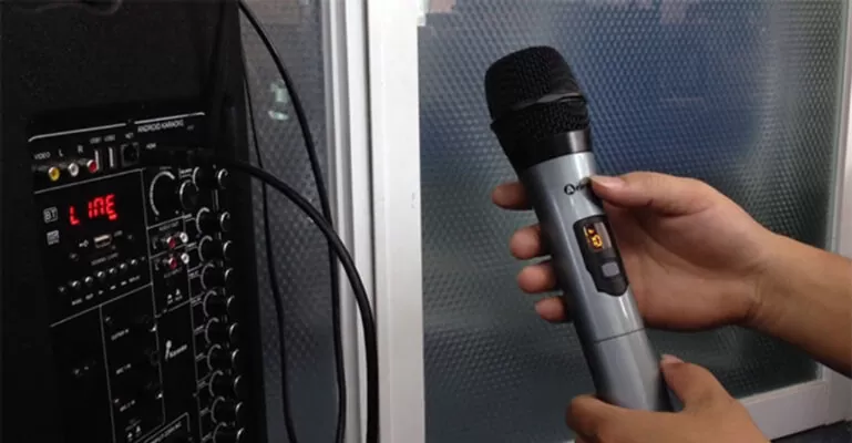 loa kéo không nhận micro