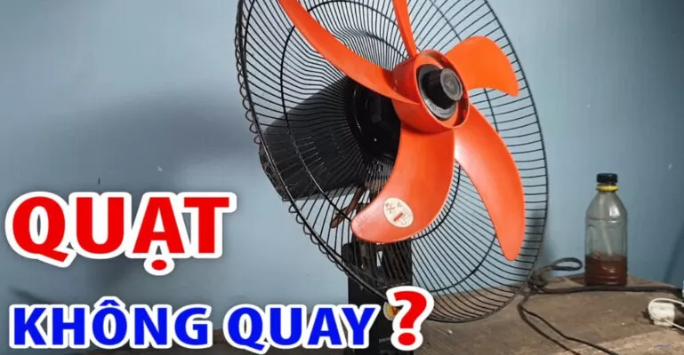 quạt điện senko không quay