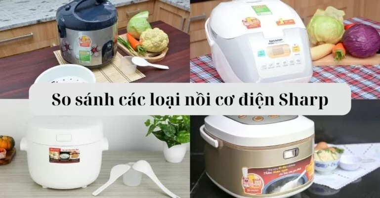 So sánh các loại nồi cơ điện Sharp