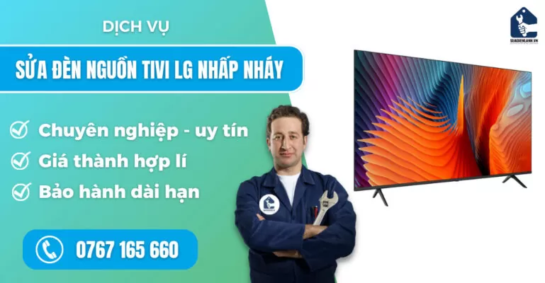Sửa đèn nguồn tivi LG nhấp nháy suadienlanh.vn