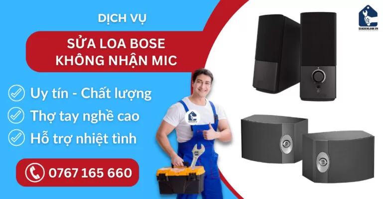 Sửa loa Bose không nhận mic suadienlanh.vn
