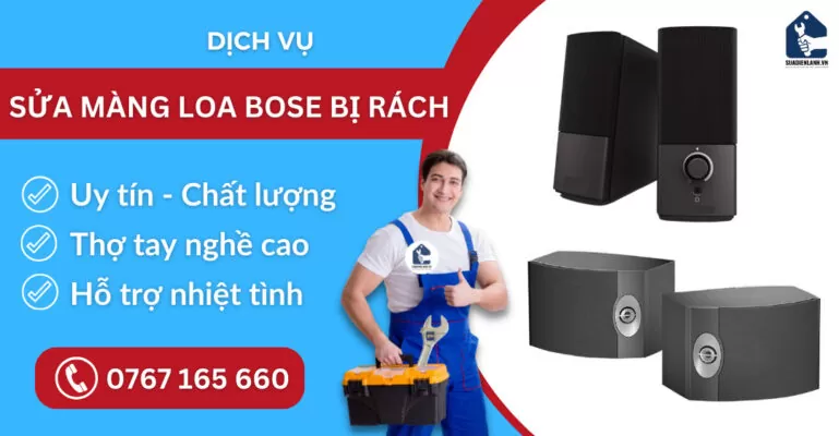 Sửa màng loa Bose bị rách suadienlanh.vn
