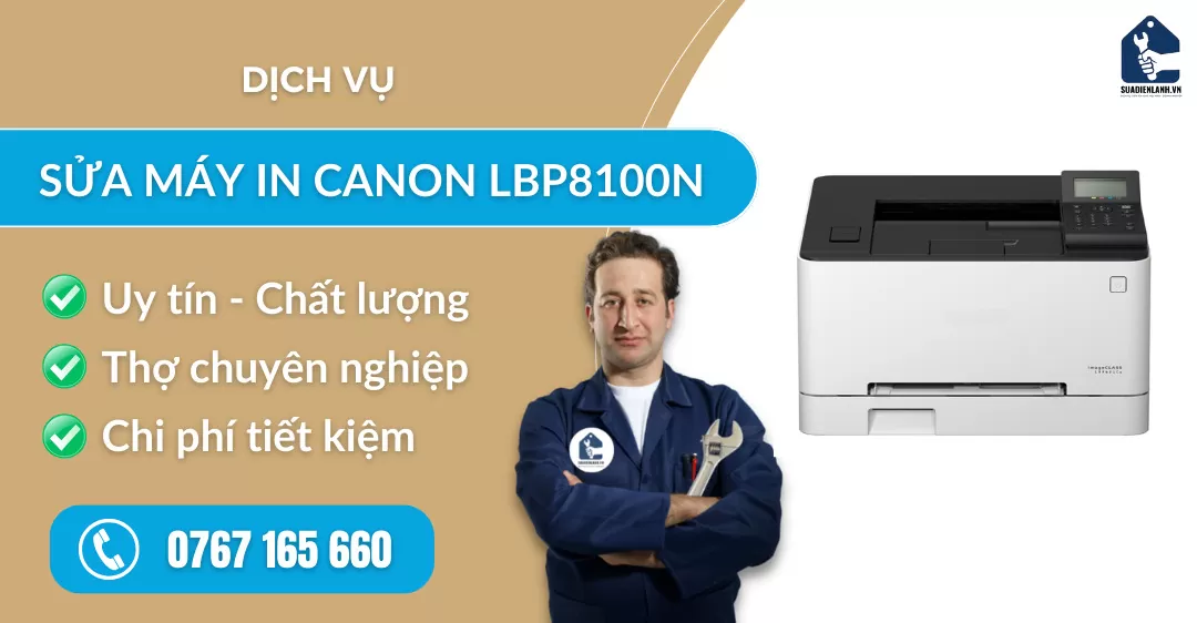 Sửa máy in Canon lbp8100n suadienlanh.vn