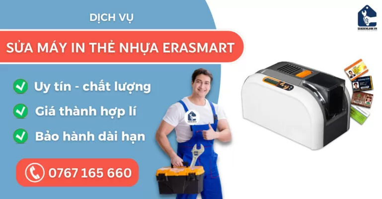 Sửa máy in thẻ nhựa Erasmart suadienlanh.vn