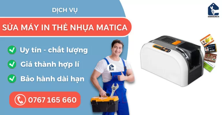 Sửa máy in thẻ nhựa Matica suadienlanh.vn