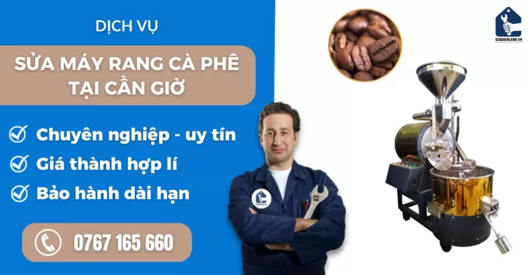 Sửa máy rang cà phê tại Cần Giờ suadienlanh.vn