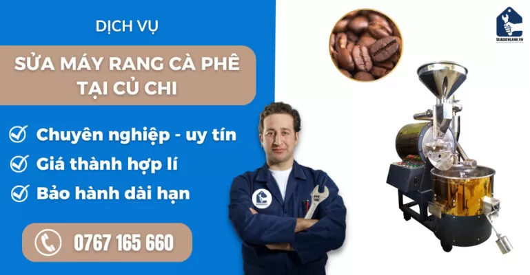 Sửa máy rang cà phê tại Củ Chi suadienlanh.vn