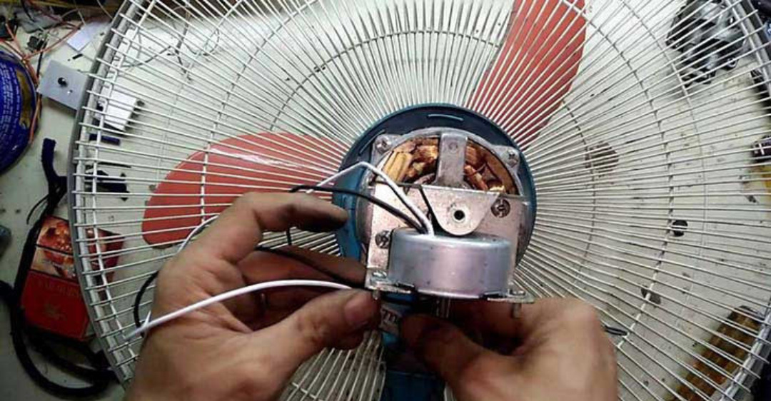 Sửa quạt bị bó trục