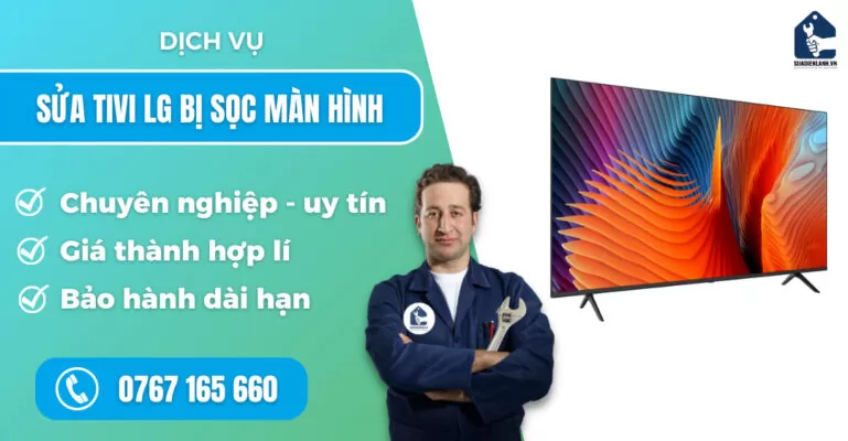 Sửa tivi LG bị sọc màn hình suadienlanh.vn