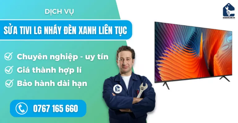 Sửa tivi LG nháy đèn xanh liên tục suadienlanh.vn
