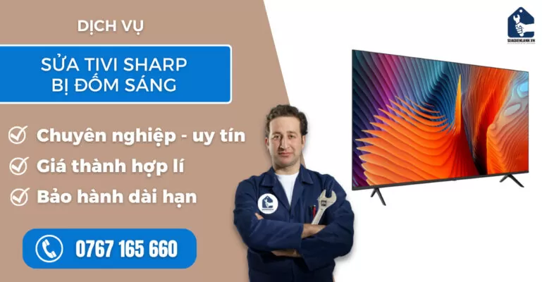 Sửa tivi Sharp bị đốm sáng suadienlanh.vn