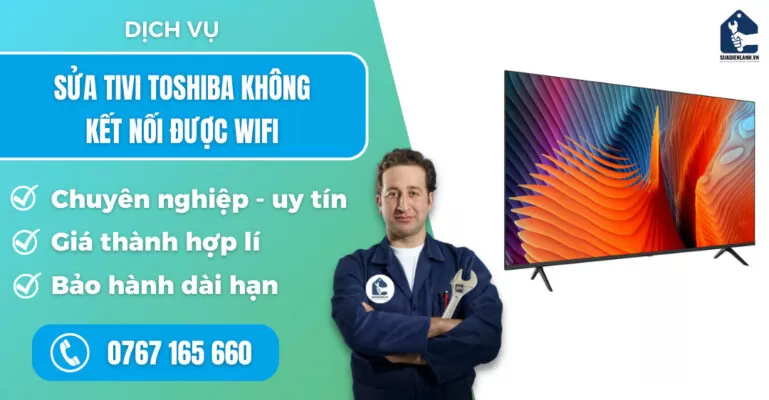 Sửa tivi Toshiba không kết nối được wifi suadienlanh.vn
