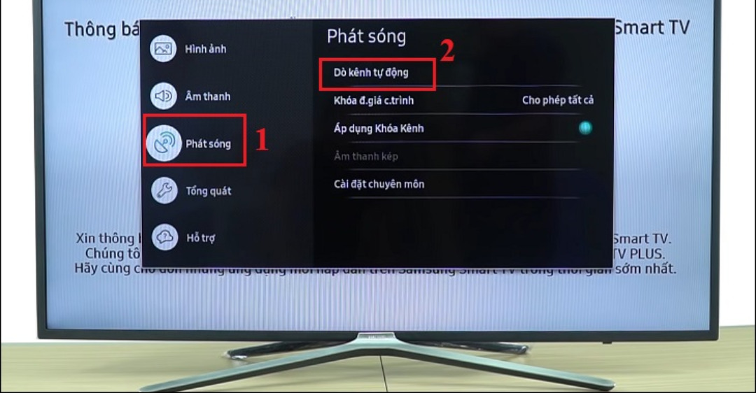 kênh tivi bị đổi tần số