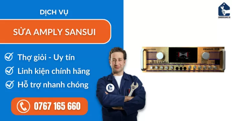 sửa amply Sansui suadienlanh.vn