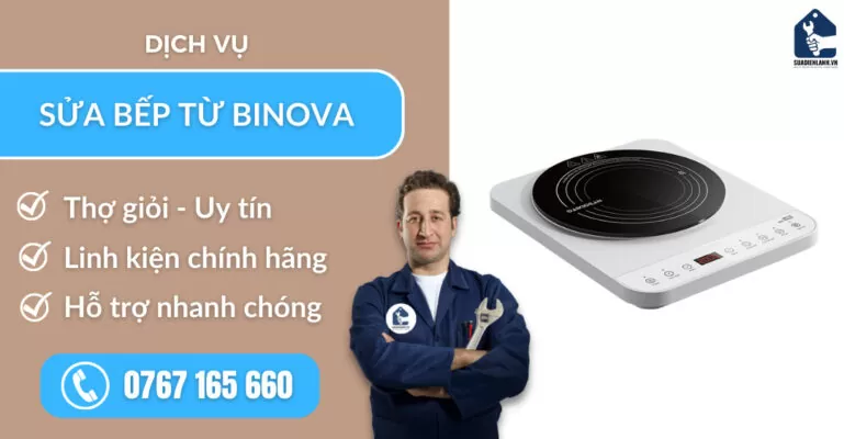 sửa bếp từ Binova suadienlanh.vn