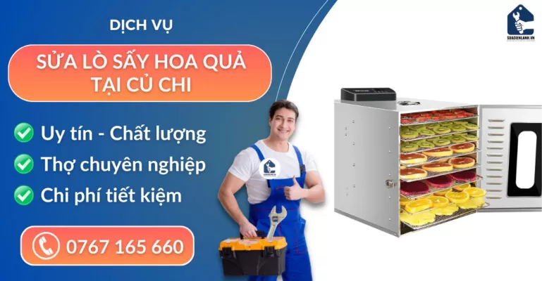 sửa lò sấy hoa quả tại Củ Chi suadienlanh.vn
