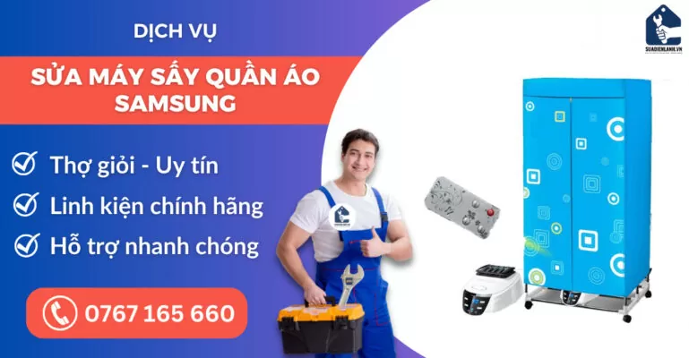 sửa máy sấy quần áo Samsung suadienlanh.vn