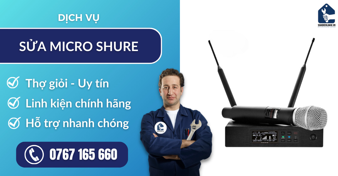 sửa micro Shure suadienlanh.vn