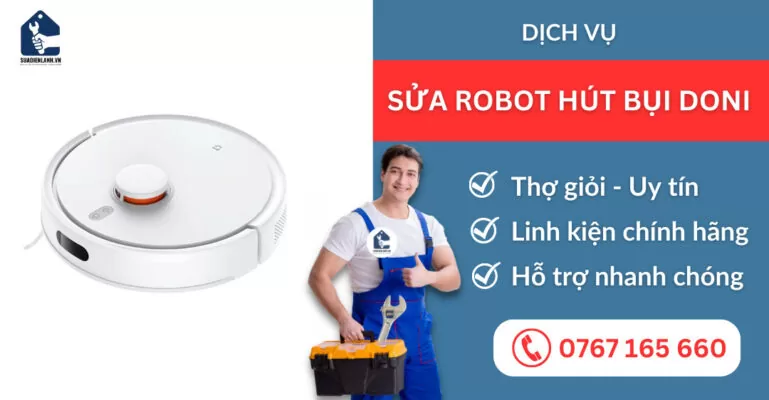 sửa robot hút bụi Doni suadienlanh.vn