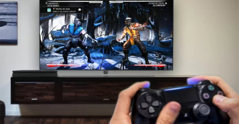 Chơi game trên tivi