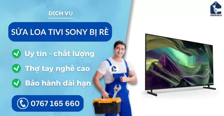 sửa loa tivi Sony bị rè suadienlanh.vn