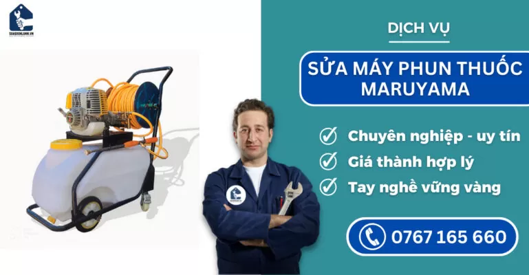 sửa máy phun thuốc Maruyama suadienlanh.vn