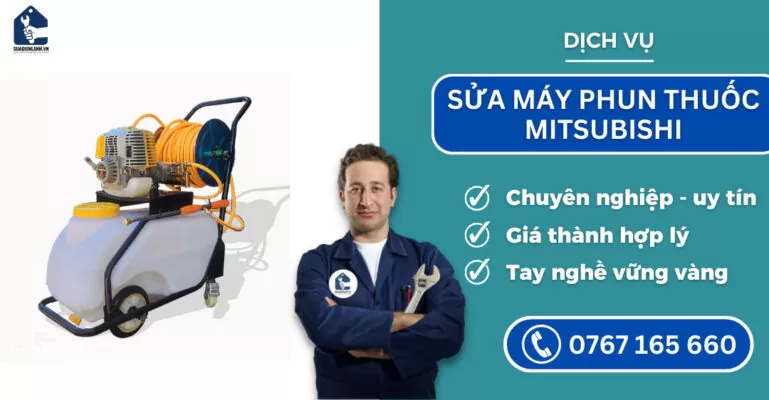 sửa máy phun thuốc Mitsubishi suadienlanh.vn