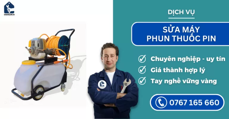 sửa máy phun thuốc pin suadienlanh.vn