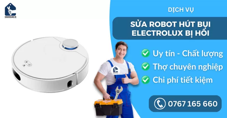 sửa robot hút bụi Electrolux bị hôi suadienlanh.vn