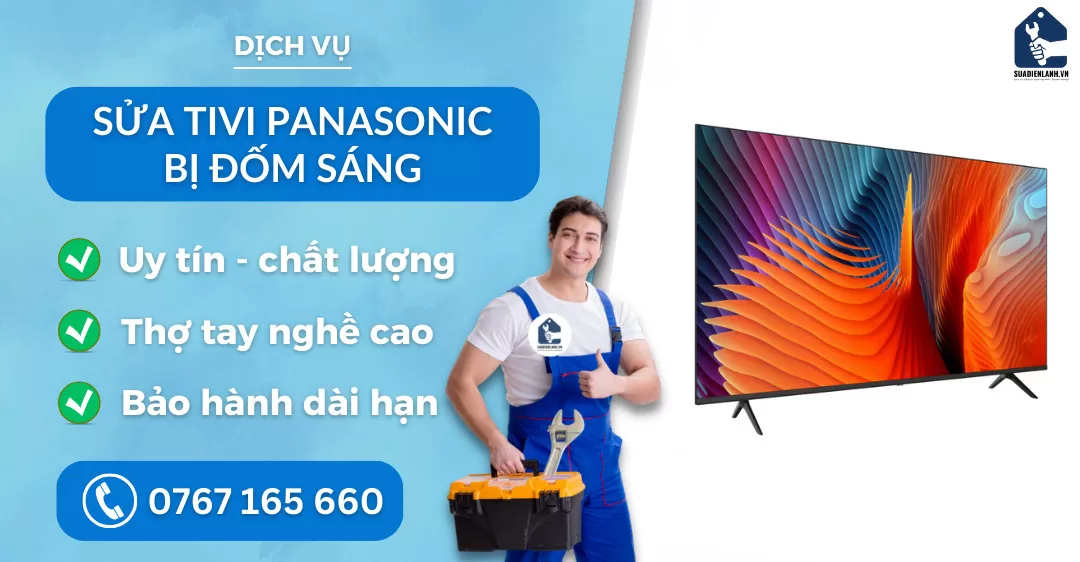 sửa tivi Panasonic bị đốm sáng suadienlanh.vn