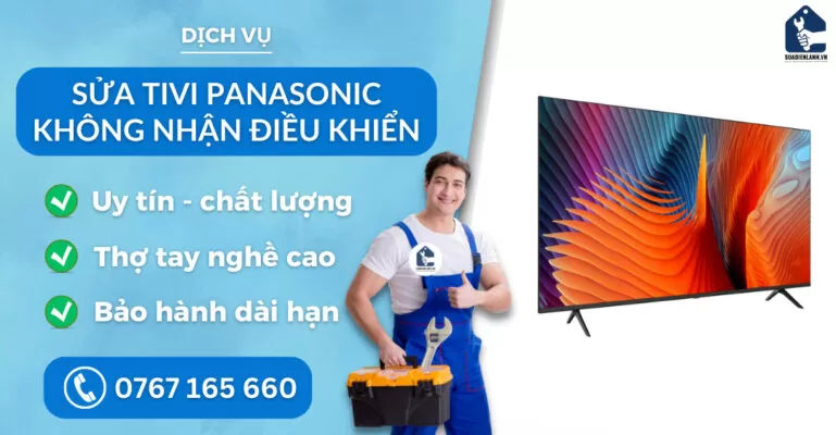 sửa tivi Panasonic không nhận điều khiển suadienlanh.vn