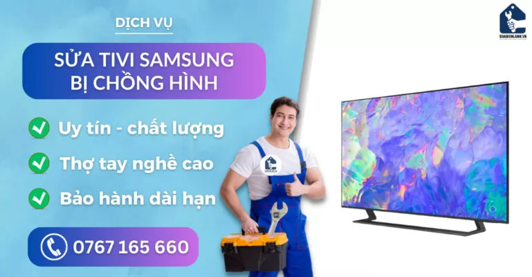 sửa tivi Samsung bị chồng hình suadienlanh.vn