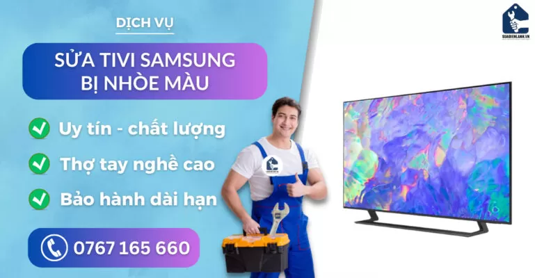 sửa tivi Samsung bị nhòe màu suadienlanh.vn