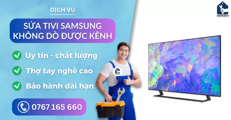 sửa tivi Samsung không dò được kênh suadienlanh.vn