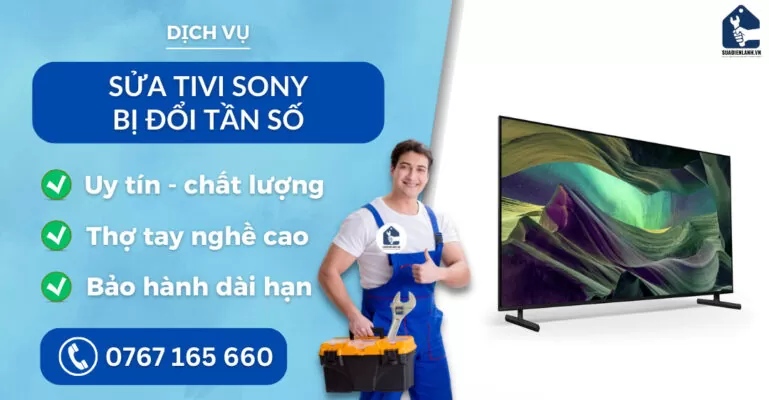 sửa tivi Sony bị đổi tần số suadienlanh.vn