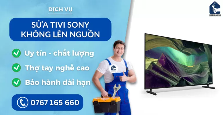 sửa tivi Sony không lên nguồn suadienlanh.vn