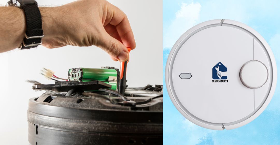 Thay pin robot hút bụi xiaomi