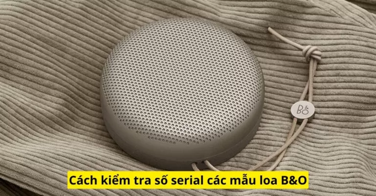 Cách kiểm tra số serial các mẫu loa B&O
