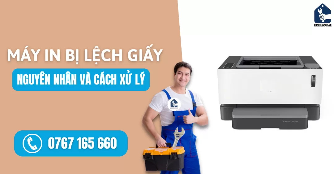 máy in bị lệch giấy suadienlanh.vn