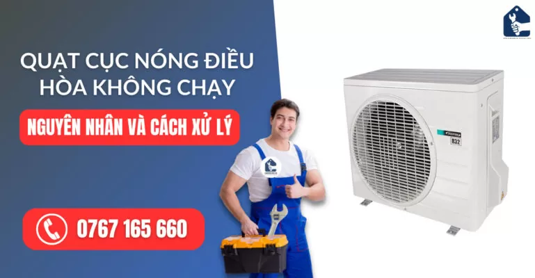 quạt cục nóng điều hòa không chạy suadienlanh.vn