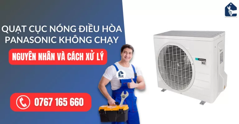 quạt cục nóng điều hòa Panasonic không chạy suadienlanh.vn
