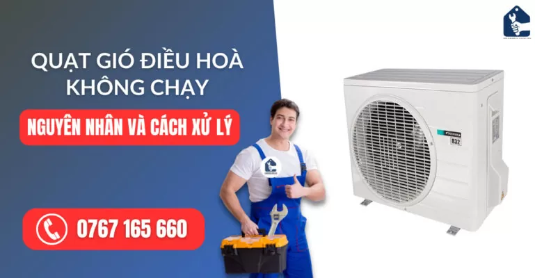 quạt gió điều hòa không chạy suadienlanh.vn