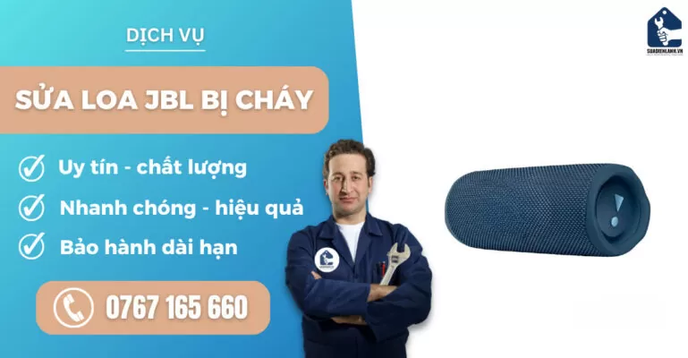 sửa loa JBL bị cháy suadienlanh.vn