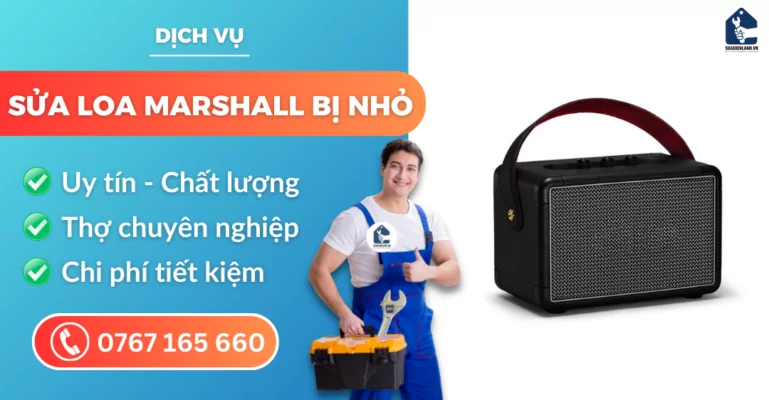 sửa loa Marshall bị nhỏ suadienlanh.vn