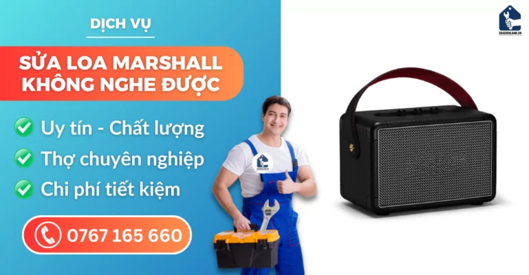 sửa loa Marshall không nghe được suadienlanh.vn