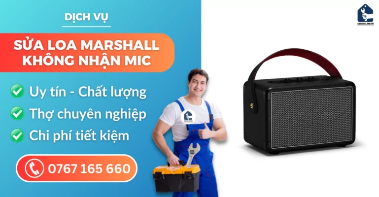 sửa loa Marshall không nhận mic suadienlanh.vn