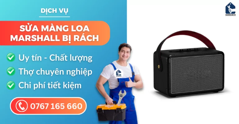 sửa màng loa Marshall bị rách suadienlanh.vn