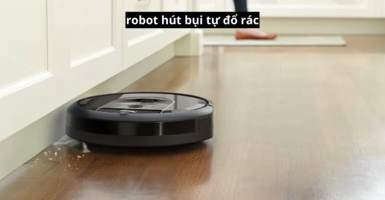 robot hút bụi tự đổ rác
