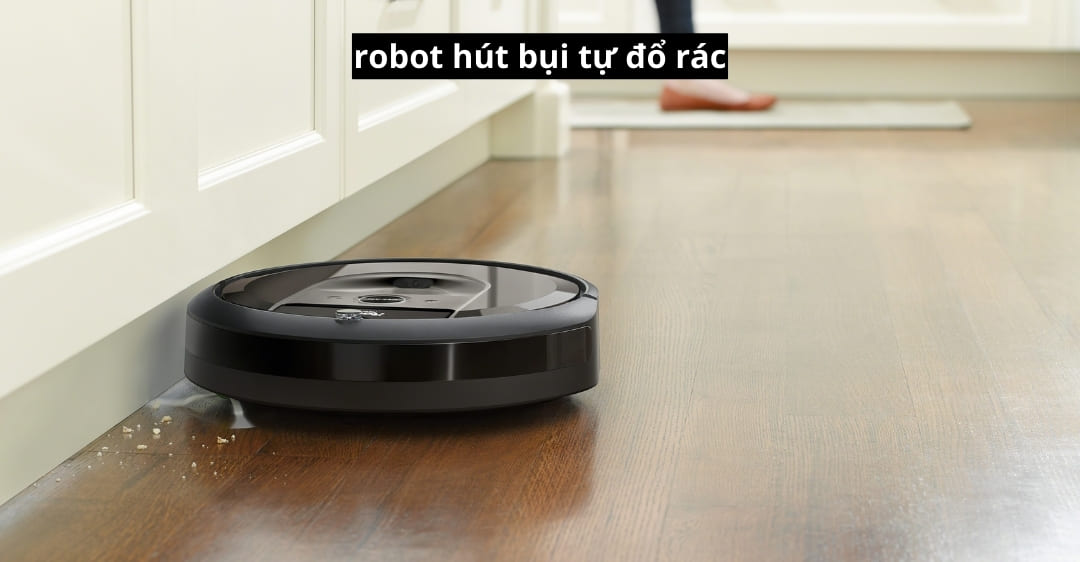 robot hút bụi tự đổ rác
